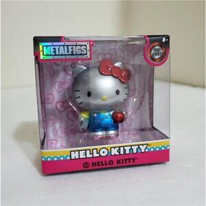 MetalFigs HELLO KITTY Silver with Blue Outfit Diecast Collectible Figure Sanrio